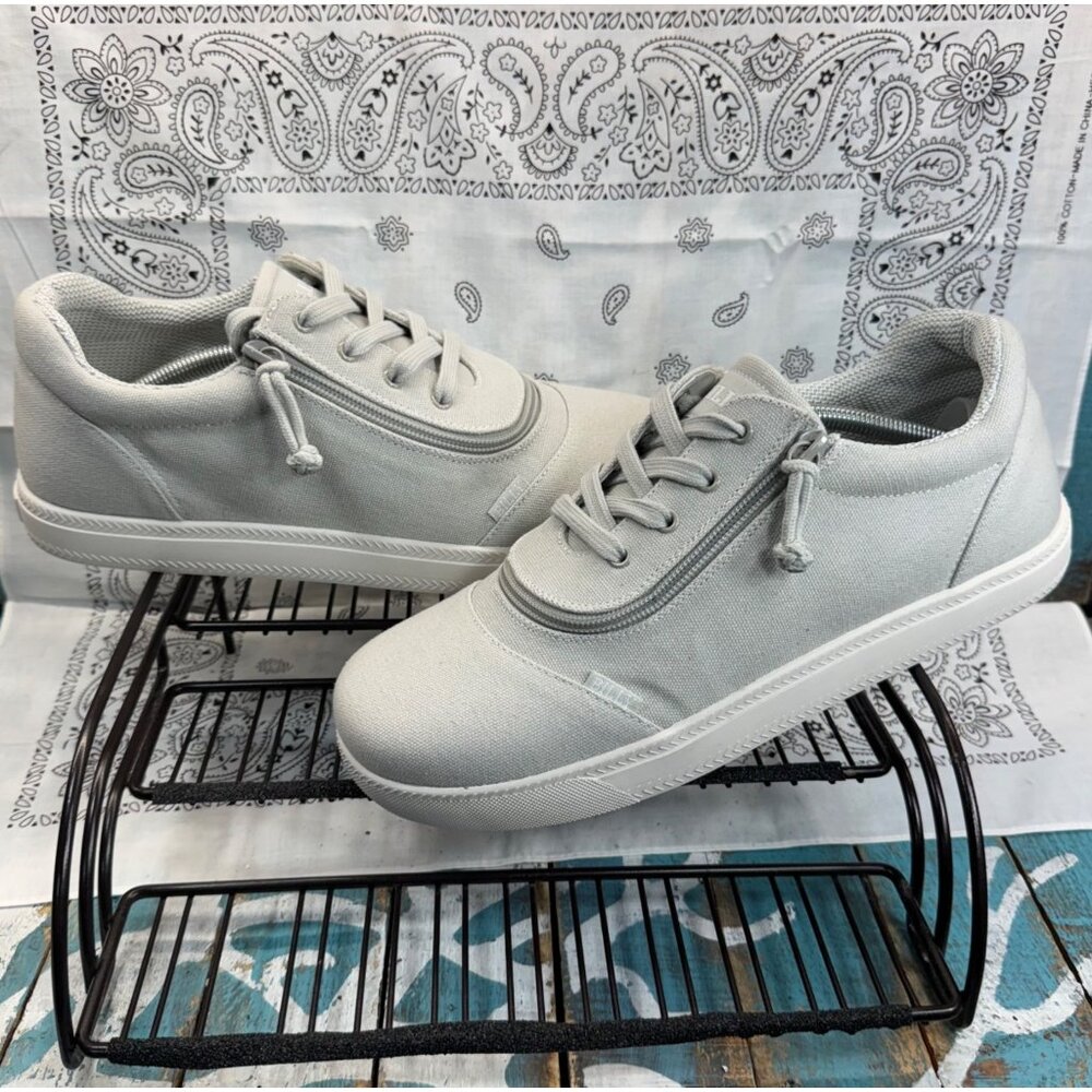 NEW BILLY D|R Grey Short Wrap Low Tops Kids/Men Size 9